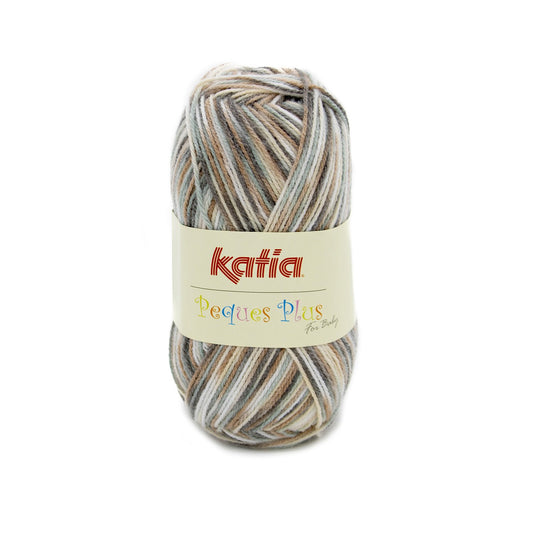 Pecques plus Laine Katia 102 - Vert-Beige-Écru-Mauve