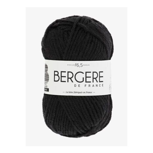 Sport+ noir 50% laine 50% acrylique