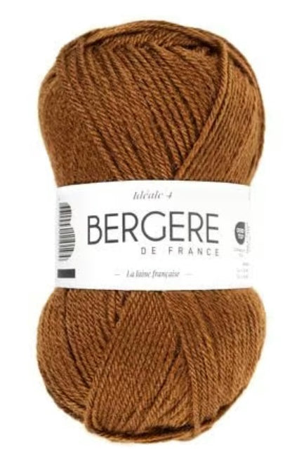 Idéal 4 noisette 50% laine 50% acrylique