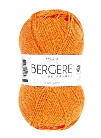 Idéal 4 orange 50% laine 50% acrylique