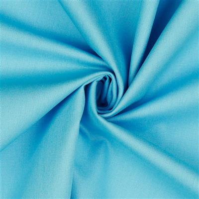Coton popeline uni 148 cm 49 Bleu