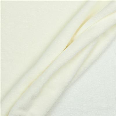 Fibre de bambou Terry velvet 150cm 003 ivoire
