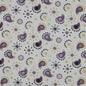 Coton popeline imprimé Glitter Paisley 146 cm 02