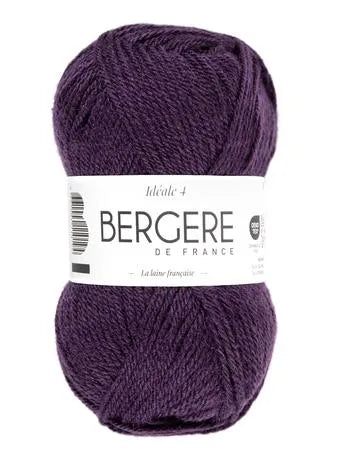 Idéal 4 prune 50% laine 50% acrylique